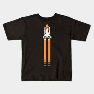 Space Shuttle Blasting Away Kids T-Shirt